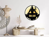 Mahadev Shiv Ji Wall Decor MDF Wood Backlit Wall Art With LED Light For Living Room - Decor Mantra