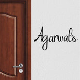 Personalized Weatherproof Metal Name Plate for Home | Elegant Laser Cut Design for Outdoor Entrance