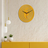 3D Shape Designer Wooden Wall Clock - Decor Mantra