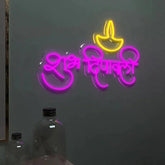 Shubh Deepawali Neon Led Light - Decor Mantra