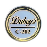 Round Light Name Plate - Decor Mantra