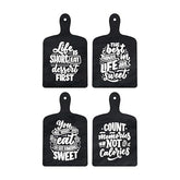 Cooking Quotes Designer Wooden Wall Hanging for Home Decor | Gifts | Wall Decoration Items for Kitchen | Decorative Items for Home | Artworks Wall Hangings(WH_5606N) Set of 4 - Decor Mantra