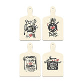 Cooking Quotes Designer Wooden Wall Hanging for Home Decor | Gifts | Wall Decoration Items for Kitchen | Decorative Items for Home | Artworks Wall Hangings(WH_5610N) Set of 4 - Decor Mantra