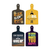 Motivational Quotes Designer Wood Wall Hangers For Home Decor, Office, Wooden Artworks Hangings (Wh_5619Nn, Set of 4) - Decor Mantra