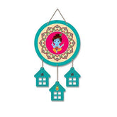 Lord Krishna Wood Wall Hanging Decoration Items for Home | Gift | Religious Wooden Designer Hanger | Wall Decoration for Living Room | Quotes Art items | Modern Decor Items (WH_7210N) - Decor Mantra