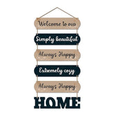 Home Quote Decorative Wall Art MDF Wooden Wall Hanger for Living Room | Bedroom | Gifts | Home Decoration | Modern Decor Items | Artworks Wall Hangings Ornaments (WH_6609N), Set of 6 - Decor Mantra