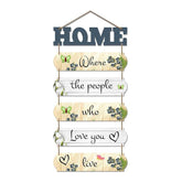 Home Quote Decorative Wall Art MDF Wooden Hanger for Livingroom, Bedroom | Gifts | Hangings Decoration | Modern Decor Items | Artworks Piece (WH_6607N), Set of 6 - Decor Mantra