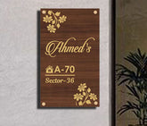 Elegant Acrylic Nameplate with Custom Design