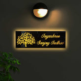 Personalized Tree Theme Acrylic LED Name Plate