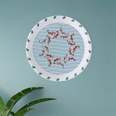 Sea-Inspired fish Abstract Art Collection Porcelain Wall Plate