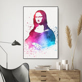 Mona Lisa Modern Art Floating Canvas Wall Painting - Decor Mantra