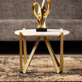 Contemporary Stainless Steel Coffee Table - Decor Mantra