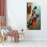 Ivory Billed Woodpecker Canvas Wall Painting For Hall - Decor Mantra
