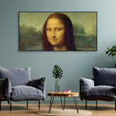 Famous Mona Lisa Floating Canvas Wall Painting - Decor Mantra