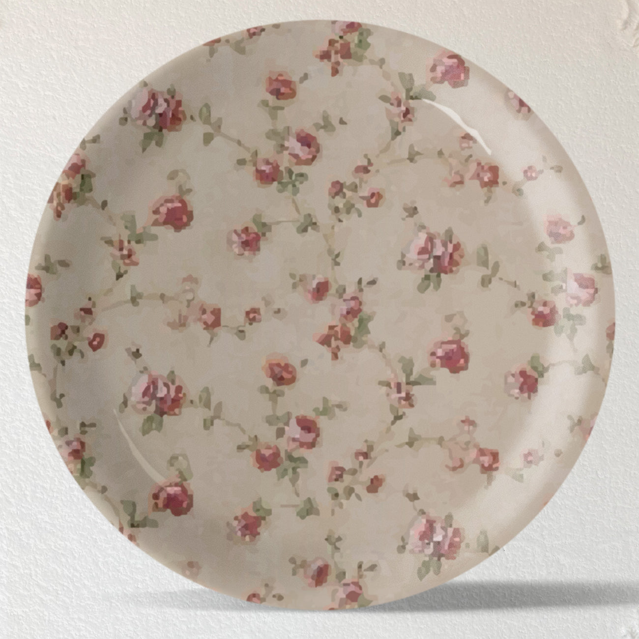 English Floral Wall Plate Set of 4