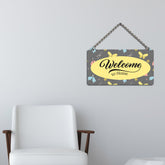 Welcome to Home Wooden Wall Hanger for Home|Office|Living Room|Gift