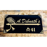 Bansuri Design Acrylic Name Plate