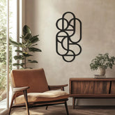 Geometric Nexus Pattern Metal Wall Art