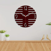 Plus Shape Designer Wooden Wall Clock - Decor Mantra