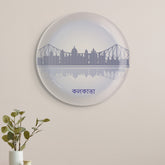 Urban Dreamscapes: Cityscape Kolkata Artistry porcelain plate
