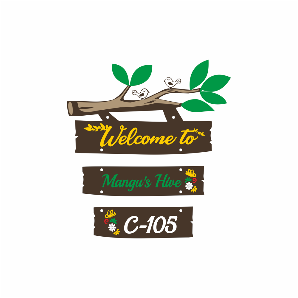 Customizable Acrylic Office Name Plate - Elegant & Long-Lasting