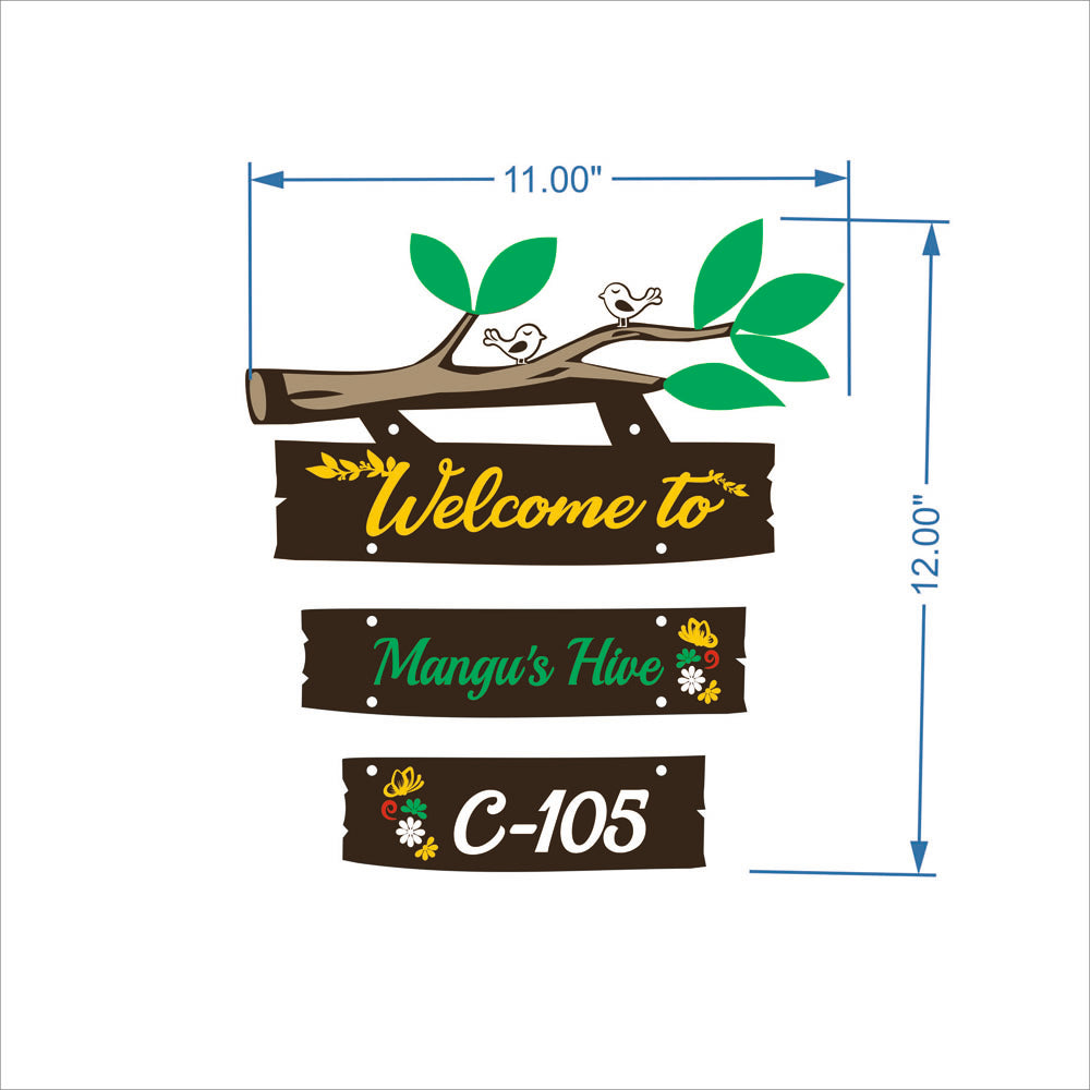 Customizable Acrylic Office Name Plate - Elegant & Long-Lasting