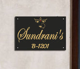 Personalized Transparent Acrylic Name Plate - Lightweight & Stylish