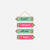 Positive Quote Wall Hanging Decorative Item for Home Decoration Art