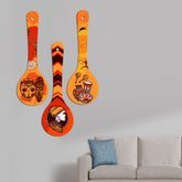 Ancient Egyptian Art Wooden Wall Hanger Spoons for Home|Office|Living Room|Gift Wall Decoration