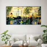 Canvas Painting of Parisian Scenery