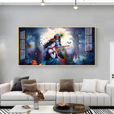 Radha Krishna Astounding Love Horizontal Acrylic Premium Wall Art - Decor Mantra