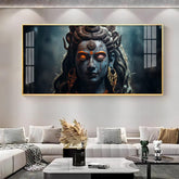 Horizontal Wall Art with Viswanatha in Muse in Premium Acrylic - Decor Mantra