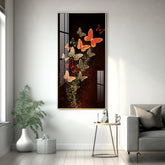 Premium Quality Vertical Acrylic Wall Art of Decorative Butterfly - Decor Mantra