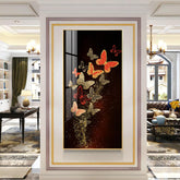Premium Quality Vertical Acrylic Wall Art of Decorative Butterfly - Decor Mantra