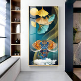 Jeweled Elephant Premium Vertical Acrylic Wall Art - Decor Mantra