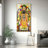Graceful Lord Rama Portray Premium Vertical Wall Art - Decor Mantra