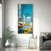 Radiant Fengshui Deer Premium Acrylic Vertical Wall Art - Decor Mantra