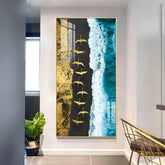 Oceanic Tranquility Premium Acrylic Vertical Wall Art - Decor Mantra