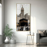Artistic Holy Islamic Place Vertical Wall Art in Premium Acrylic - Decor Mantra