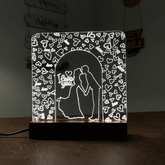 Love Couple Acrylic Night Lamp For Home/Bedroom/Gift