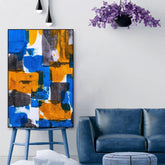 Abstract Art Floating Canvas Wall Painting - Decor Mantra