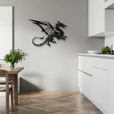 Flying Dragon Metal Wall Art