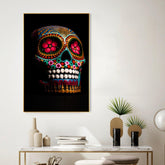 Decorative Skull Floating Canvas Wall Painting - Decor Mantra