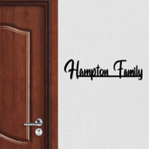 Personalized Weatherproof Minimal Laser Cut Metal Name Plate for Home