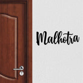 Personalized Weatherproof Laser Cut Metal Name Plate for Home | Modern Mild Steel Name Plate