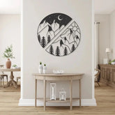 Moon Mountain Metal Wall Art