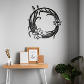 Floral Pattern Metal Wall Art