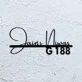 Personalized Waterproof Calligraphy Metal Name Plate for Home