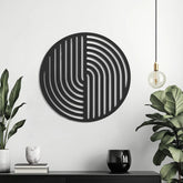 Abstract Strips Metal Wall Art