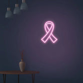 Pink Ribbon Breast Cancer LED Neon Light